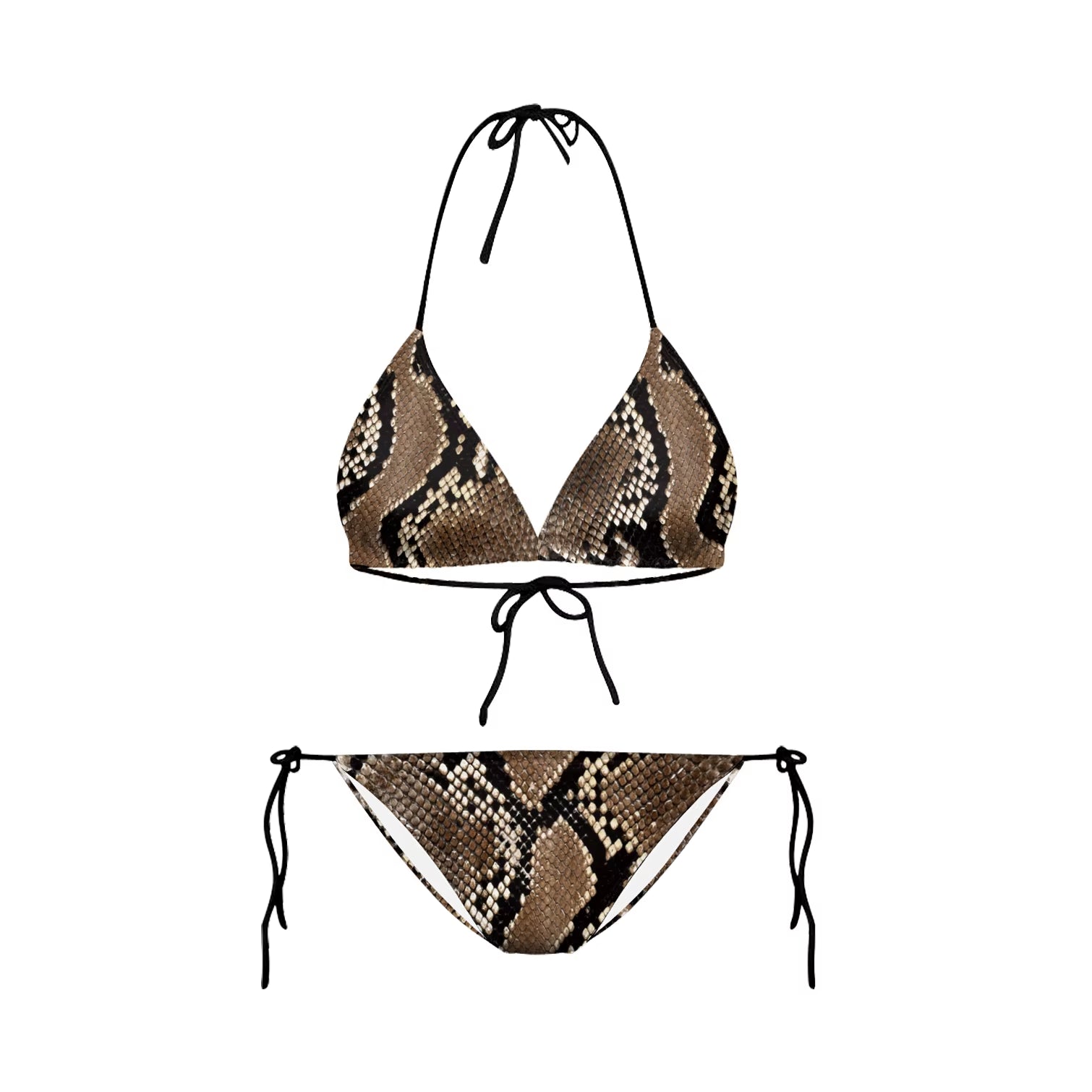 Bikini 2025 Plavky Mujer Sexy Set Swimsuit Biquini Skull Printed Women Bra Swimwear Green Bathing Suit Bikinis Y03002