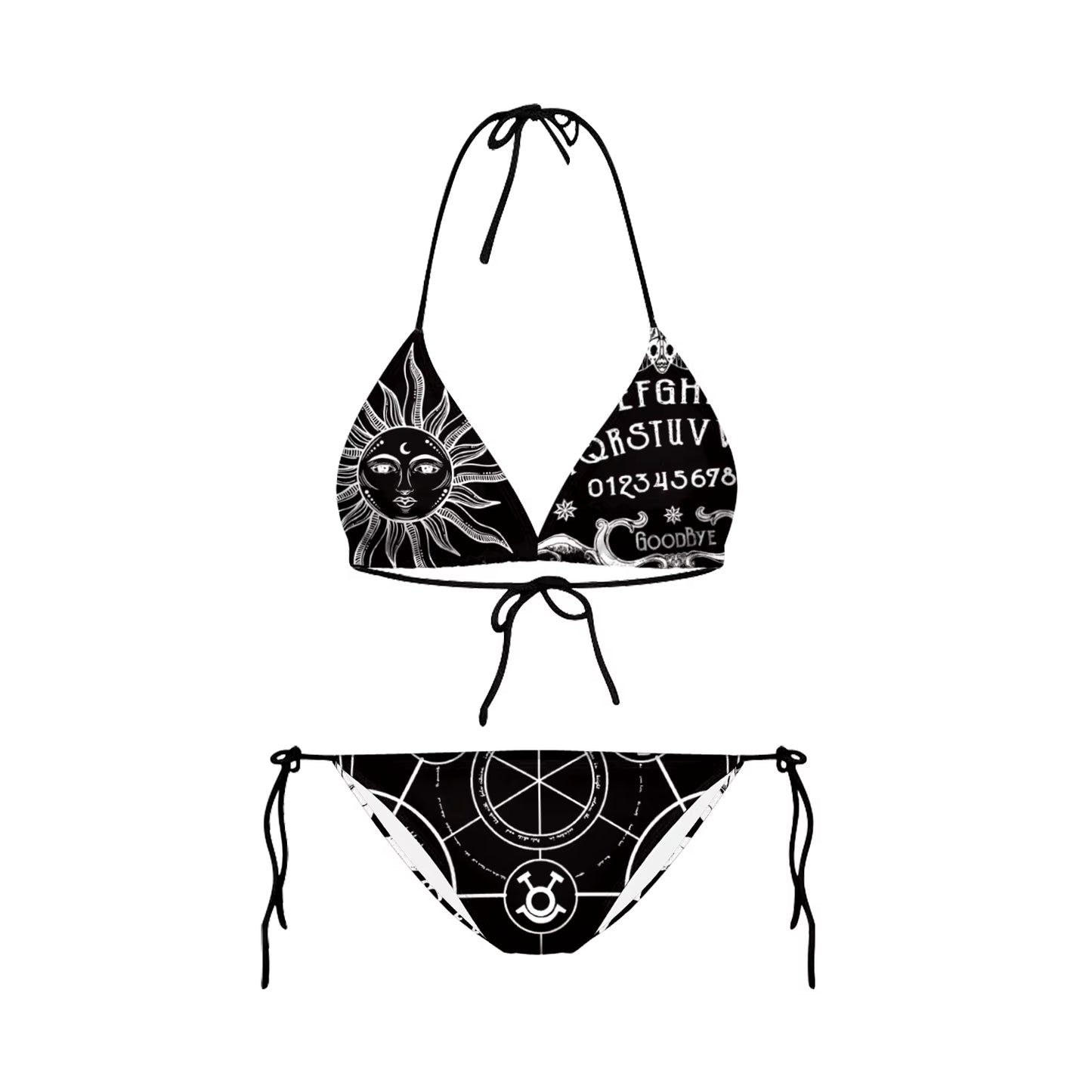 Bikini 2025 Plavky Mujer Sexy Set Swimsuit Biquini Skull Printed Women Bra Swimwear Green Bathing Suit Bikinis Y03002