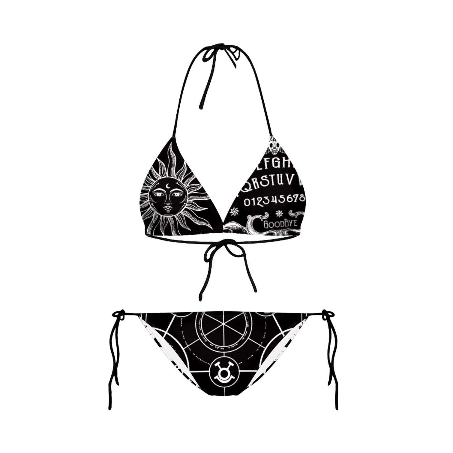 Bikini 2025 Plavky Mujer Sexy Set Swimsuit Biquini Skull Printed Women Bra Swimwear Green Bathing Suit Bikinis Y03002