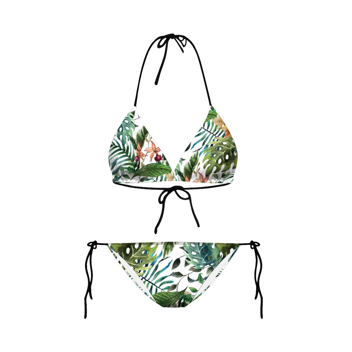 Bikini 2025 Plavky Mujer Sexy Set Swimsuit Biquini Skull Printed Women Bra Swimwear Green Bathing Suit Bikinis Y03002