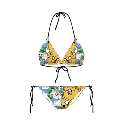 Bikini 2025 Plavky Mujer Sexy Set Swimsuit Biquini Skull Printed Women Bra Swimwear Green Bathing Suit Bikinis Y03002