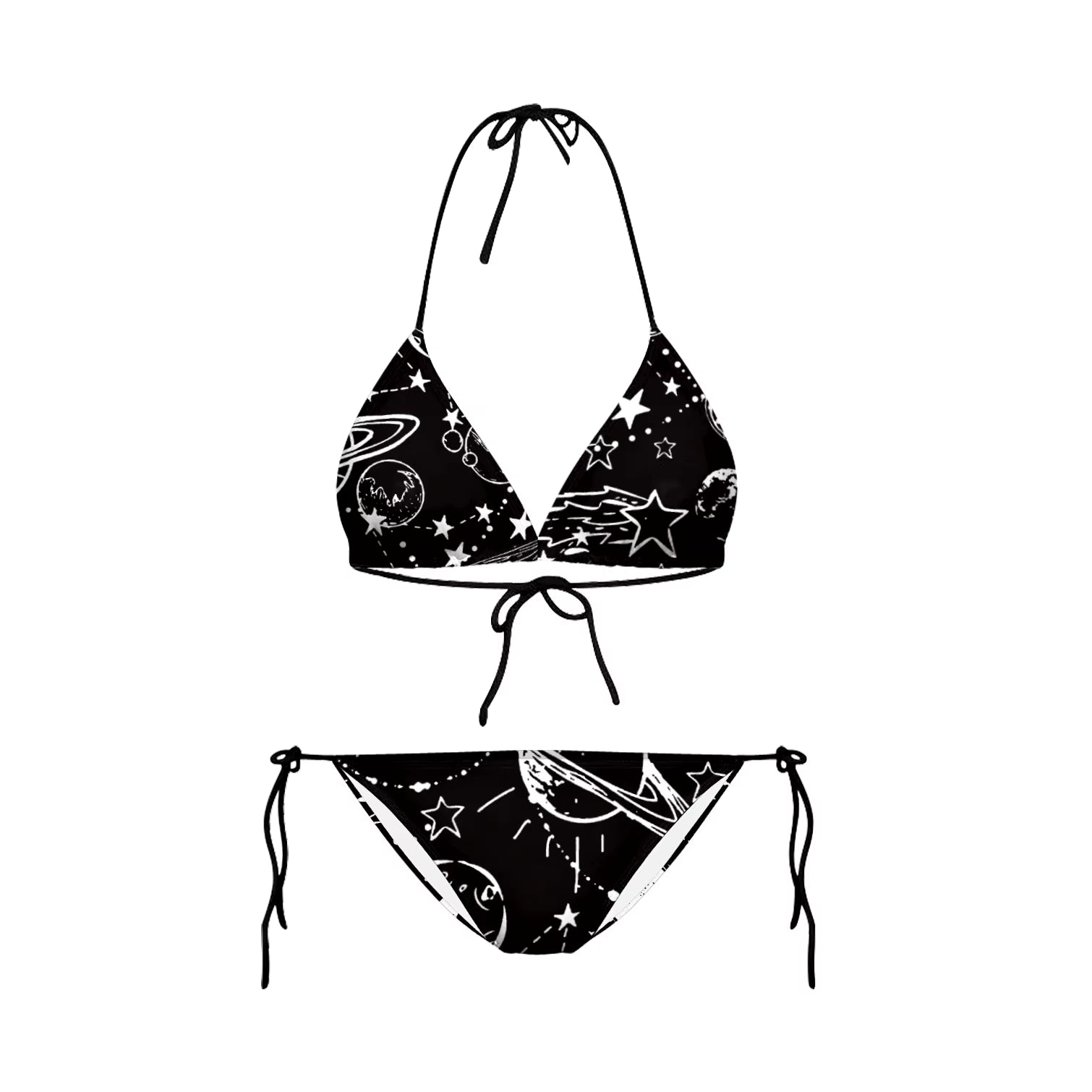 Bikini 2025 Plavky Mujer Sexy Set Swimsuit Biquini Skull Printed Women Bra Swimwear Green Bathing Suit Bikinis Y03002