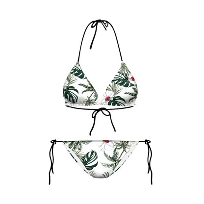 Bikini 2025 Plavky Mujer Sexy Set Swimsuit Biquini Skull Printed Women Bra Swimwear Green Bathing Suit Bikinis Y03002
