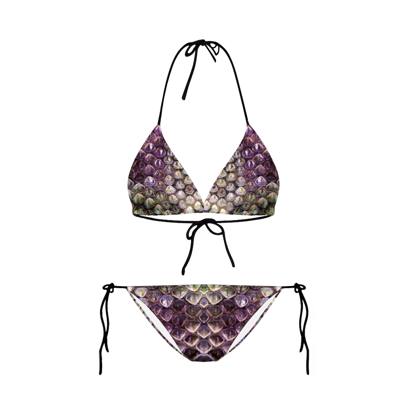 Bikini 2025 Plavky Mujer Sexy Set Swimsuit Biquini Skull Printed Women Bra Swimwear Green Bathing Suit Bikinis Y03002