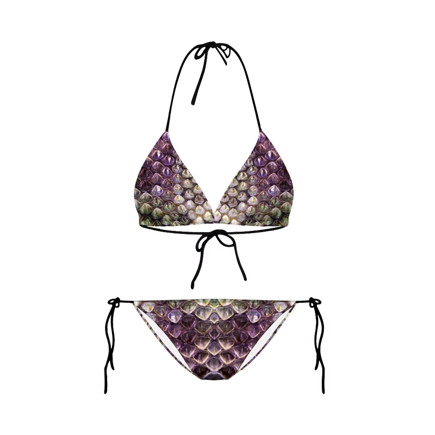 Bikini 2025 Plavky Mujer Sexy Set Swimsuit Biquini Skull Printed Women Bra Swimwear Green Bathing Suit Bikinis Y03002